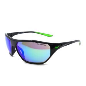 NIKE AERO DRIFT DQ0997 BLACK GREY W/ GREEN MIRROR AUTHENTIC SUNGLASSES